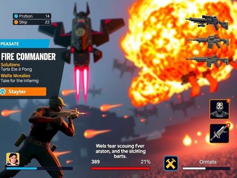 Fire Elite Commander team battle scene